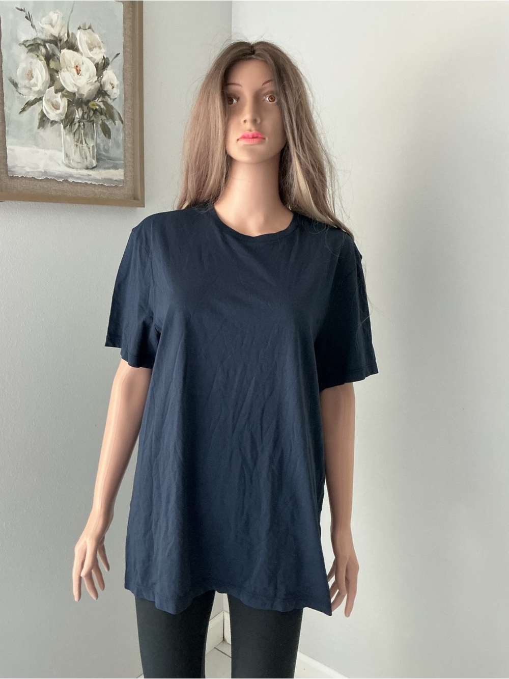 J. Crew Navy Short Sleeve Crewneck Tee
